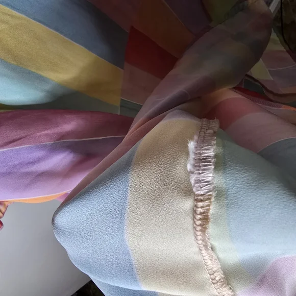 BiBi Multicolor Striped Blouse - Picture 11 of 11